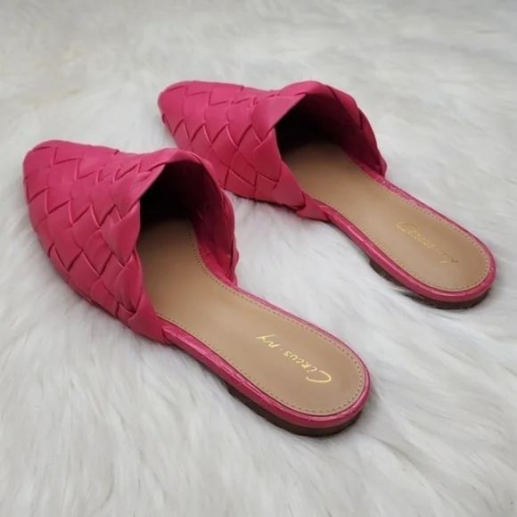 Circus by Sam Edelman Olena Mule Slides Flamingo Pink New In Box - Picture 13 of 16